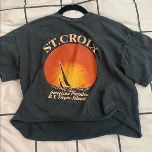 BRANDY MELVILLE- Grey graphic tee